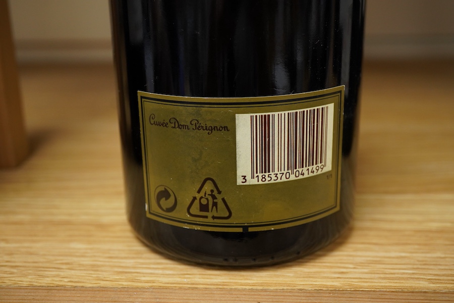 A bottle of Moët & Chandon Cuvée Dom Perignon, 1985